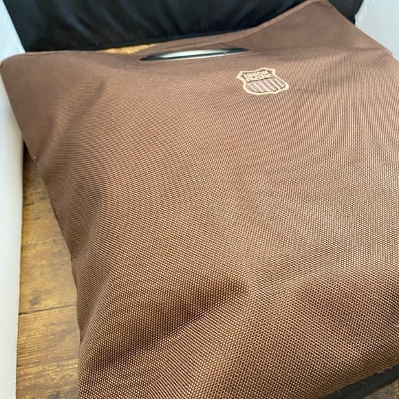 4 for $20 SALE! Union Pacific Embroidered Canvas Market Tote, Brown, OS - Picture 3 of 10